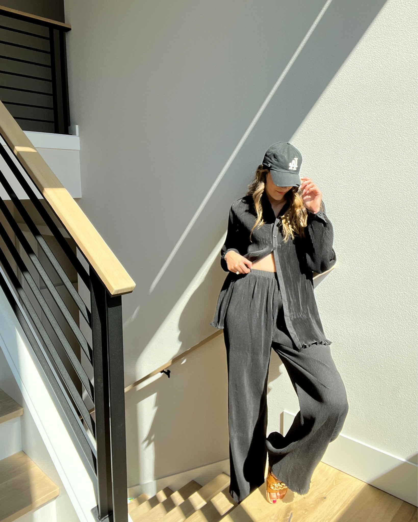 Plissé matching set - tall girl approved! 

And my favorite new slides! 

#LTKunder50 #LTKSeasonal #LTKshoecrush