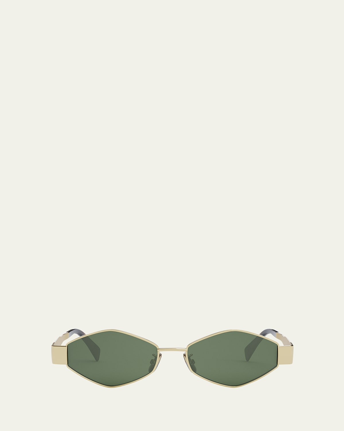 Triomphe Round Metal & Acetate Sunglasses | Bergdorf Goodman