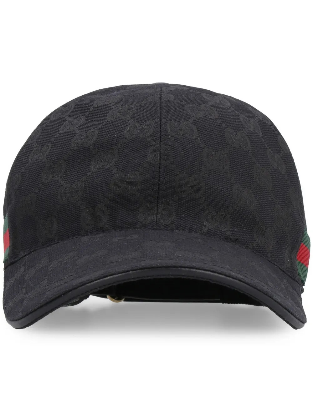 Gucci GG Supreme Web Baseball Cap | Black | FARFETCH | Farfetch Global