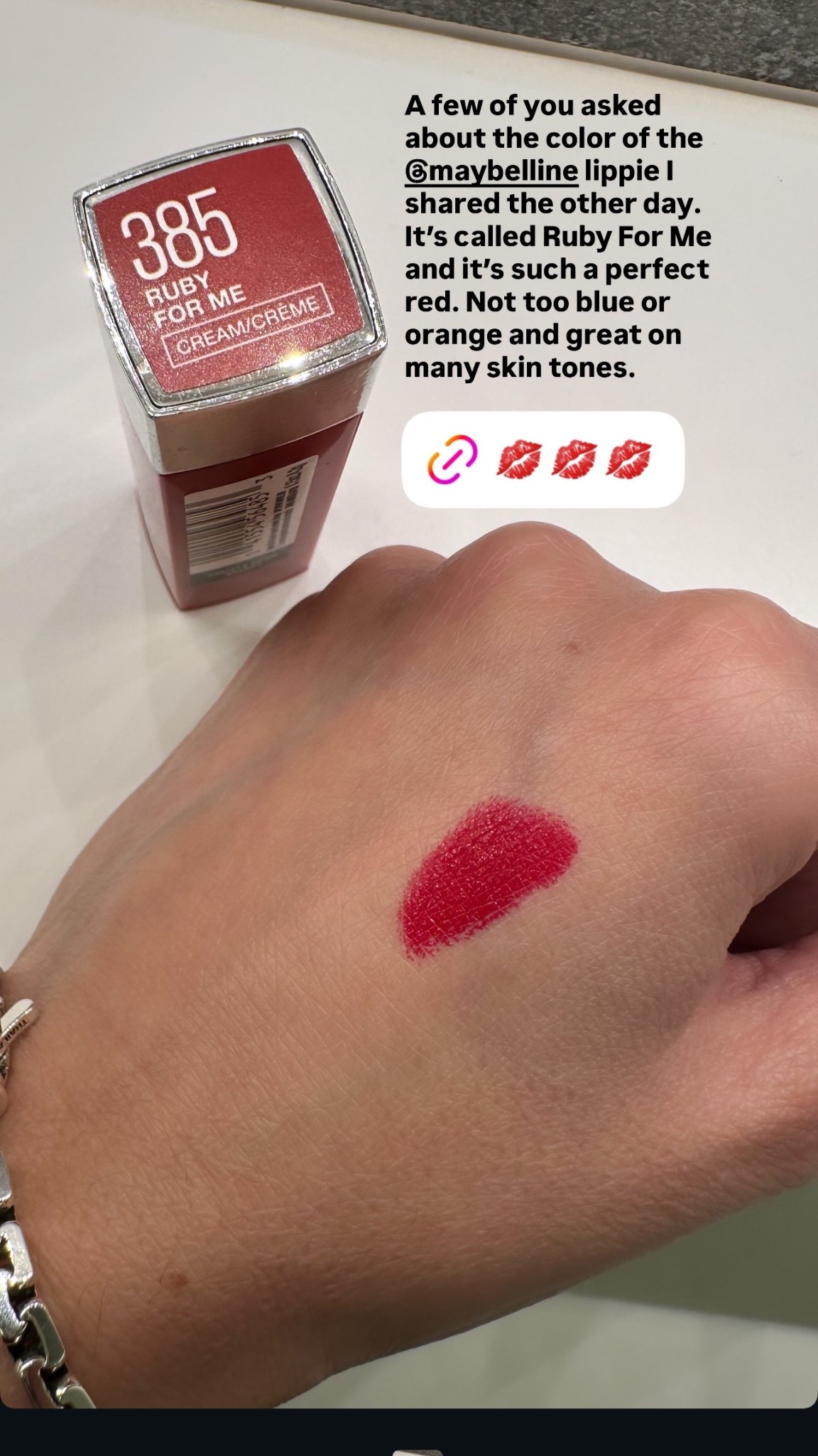 My favorite drugstore red. Great pigment and a perfect neutral red. 

#LTKBeauty