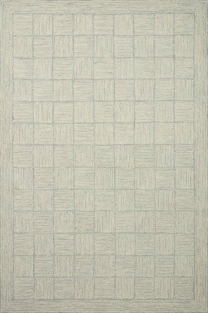 Loloi Chris Loves Julia Francis Collection FRA-03 Silver/Sky 7'-9" x 9'-9" Area Rug | Amazon (US)
