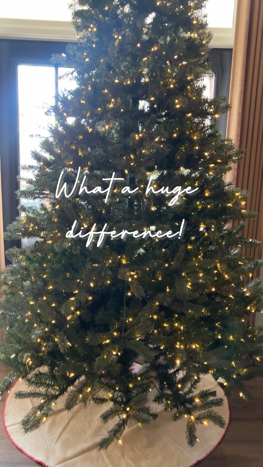 I added these GE twinkle lights from @LowesHomeimprovement to my old tree, and it looks so amazing.

#LTKhome #LTKSeasonal #LTKHoliday