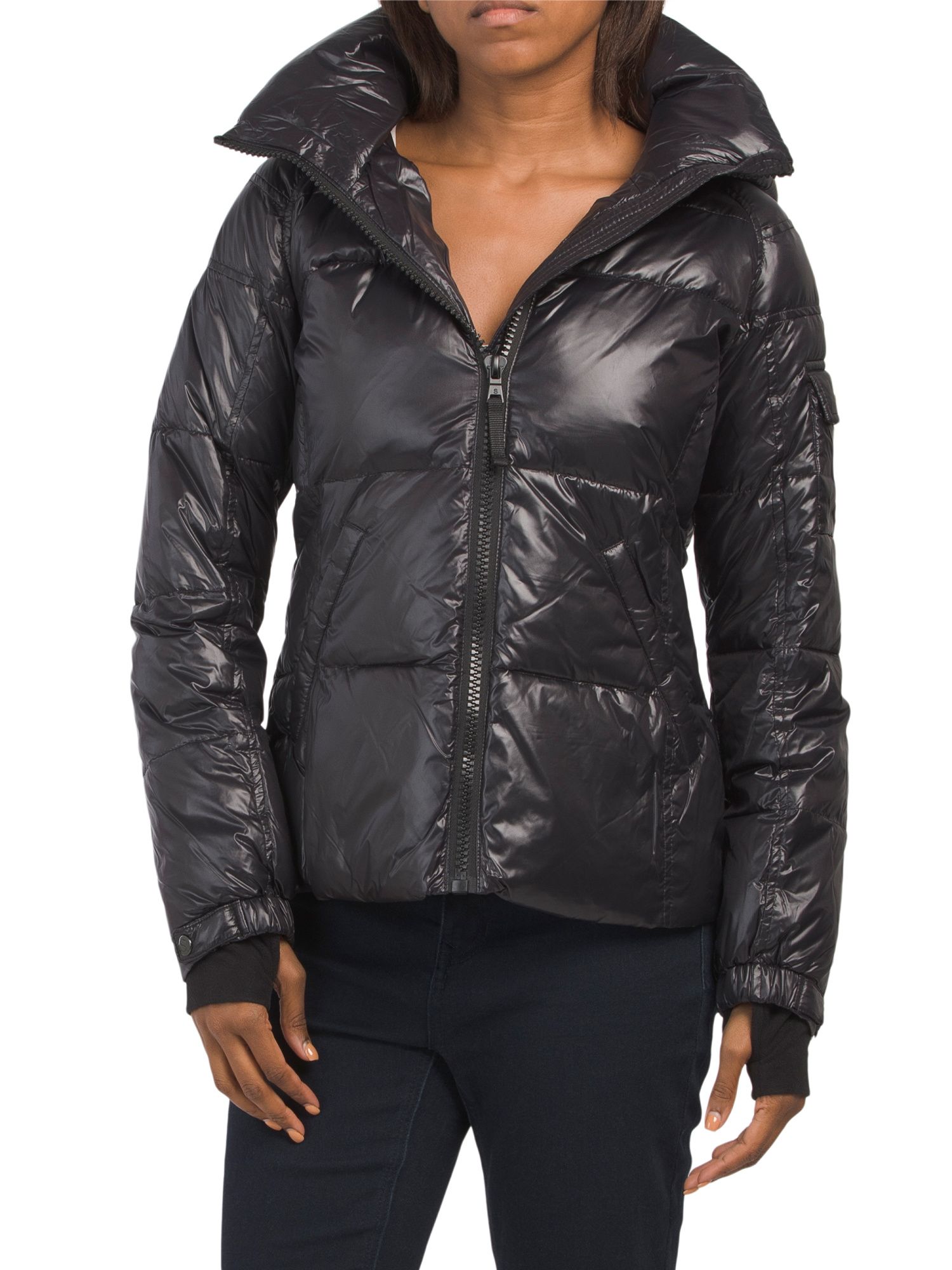 Down Fill Gloss Fitted Jacket | TJ Maxx