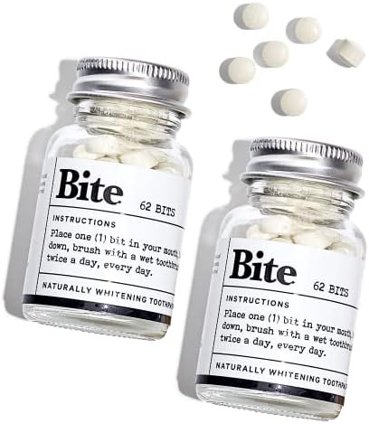 Bite Toothpaste Bits with Nano Hydroxyapatite - Eco and Travel-Friendly Whitening Toothpaste Tabl... | Amazon (US)