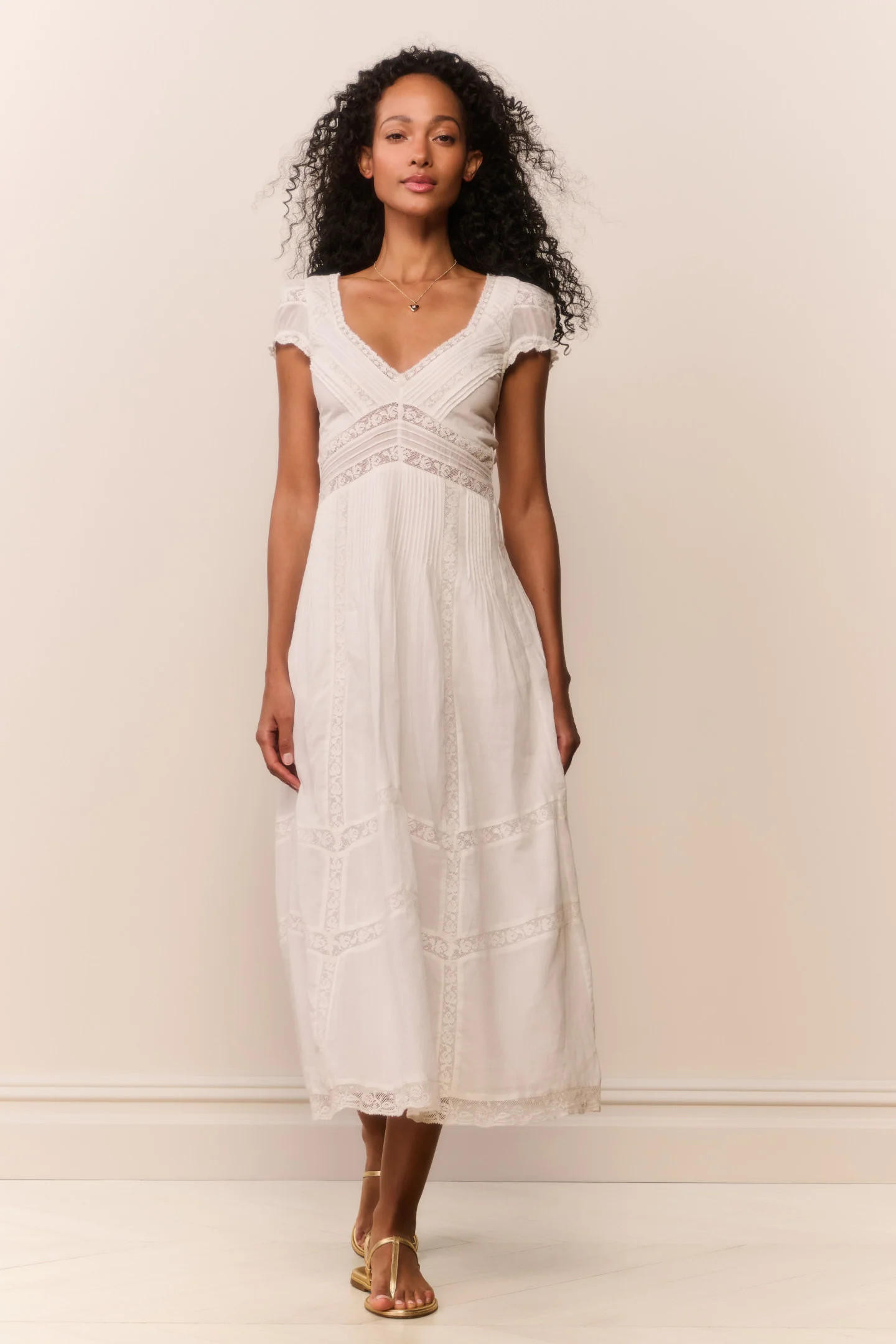 Suvi Heritage Midi Dress | LoveShackFancy