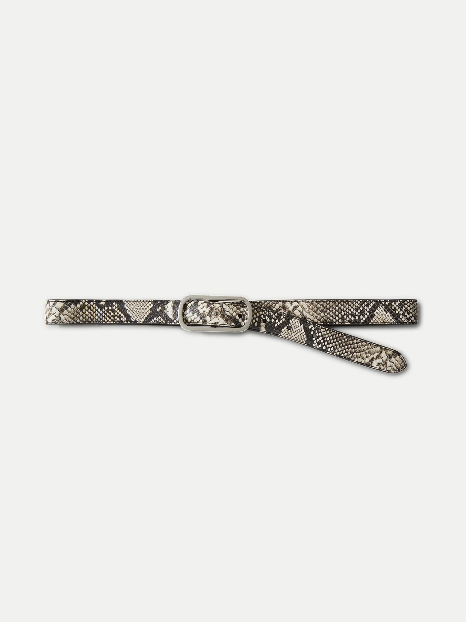 Snake-Embossed Loop Belt | Veronica Beard