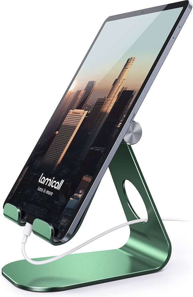 Lamicall Tablet Stand Adjustable, Tablet Stand : Desktop Stand Holder Dock Compatible with Tablet... | Amazon (US)