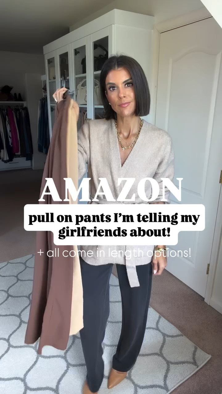 My favorite pull on pants! I’m 5’5 and in the 31 inseam , sizs xs in black and brown pair, size small in the regular length in the tan pair.