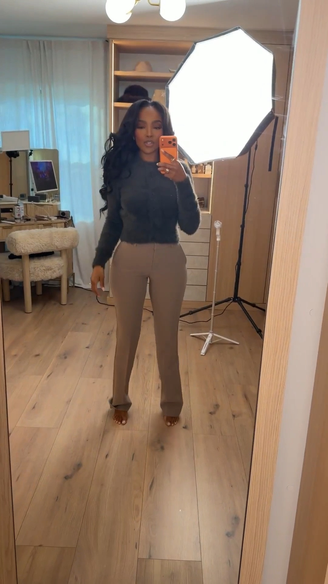 Clean, tailored, and elevated — this @Express fuzzy crew sweater paired with sleek straight-leg trousers creates the perfect polished neutral moment. The soft texture on top balances the structured pant beautifully, giving an effortless, refined silhouette that feels cozy yet put-together.

Perfect for workdays, casual meetings, elevated winter errands, and everyday polished style.

📏 Sizing:
Top (Small) • Trousers (4 Long)
Height — 5’4” | 138 lbs | Bust — 34D | Waist — 27” | Hips — 40”

elevated winter neutrals, tailored trousers outfit, cozy meets chic styling, Express outfit inspiration, minimalist polished looks, everyday refined fashion

✨ Everything linked below for easy shopping

Follow me on Instagram and YouTube @kirasfashionfinds

#LTKHoliday #LTKPetite #LTKootd