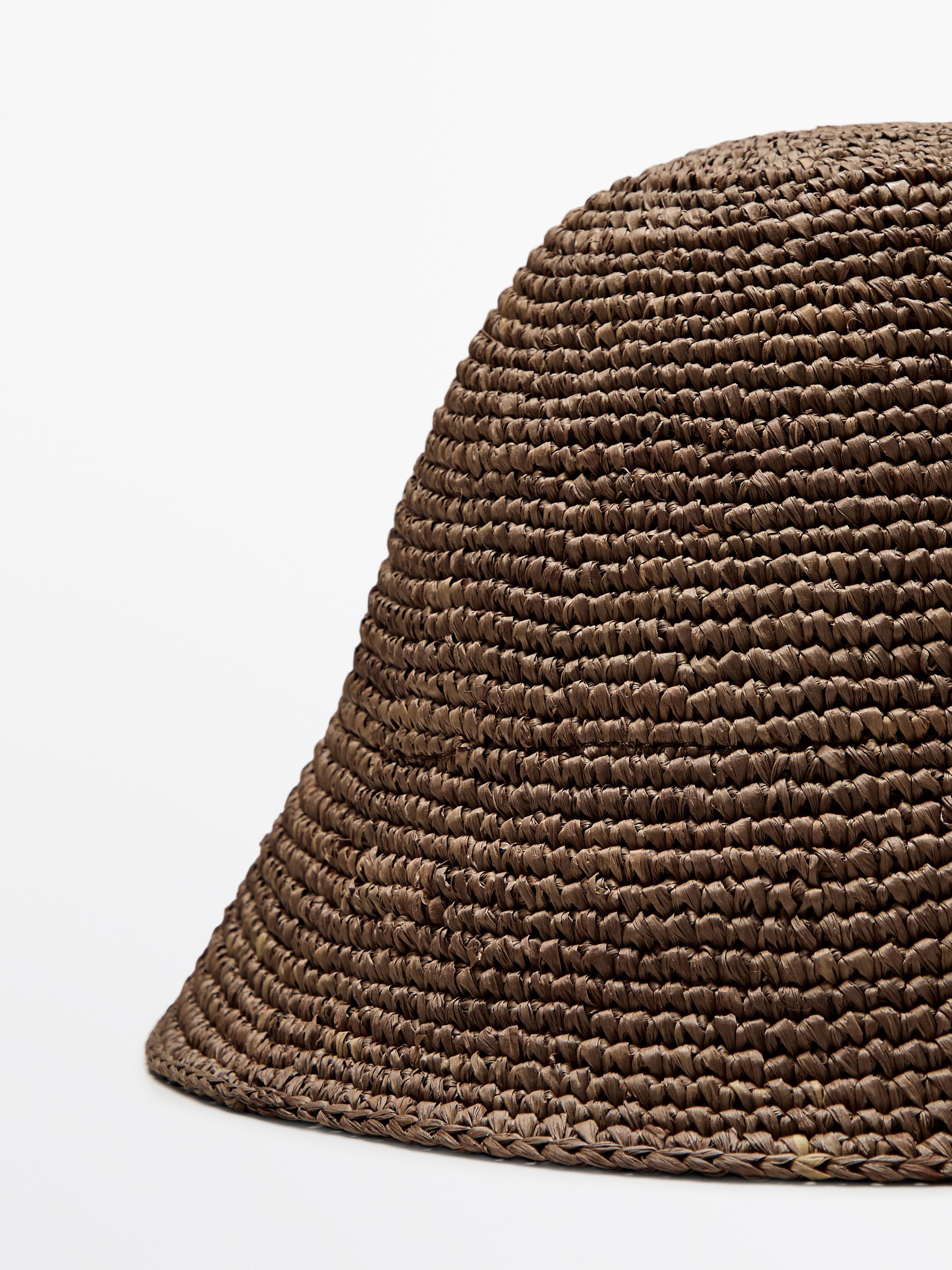 Petit chapeau bob 100 % raphia | Massimo Dutti FR