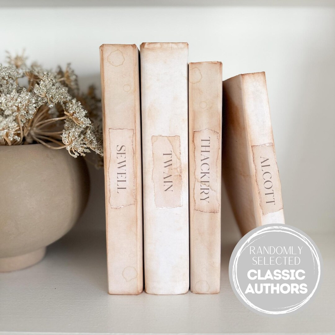 Classic Author Collection, Decorative Books, Books for Shelf Decor (set of 5) - Etsy | Etsy (US)