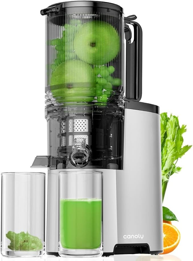 Cold Press Juicer, 5.4" Extra Large Feed Chute Fit Whole Fruits & Vegetables, 350W Professional S... | Amazon (US)