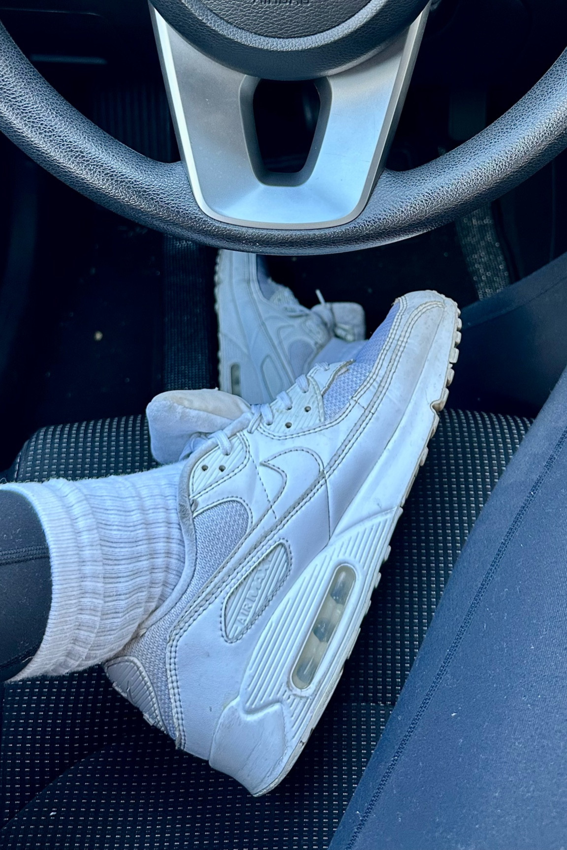 white nike air max 1s:) my hands down favorite everyday white shoe, they level up every outfit with a touch of sporty chic style. click below to shop! follow me @deanafidler for more affordable college girl trendy finds/accessories🤍

#LTKshoecrush