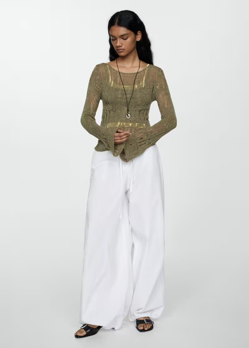 Jersey knitted jumper -  Women | Mango USA | MANGO (US)