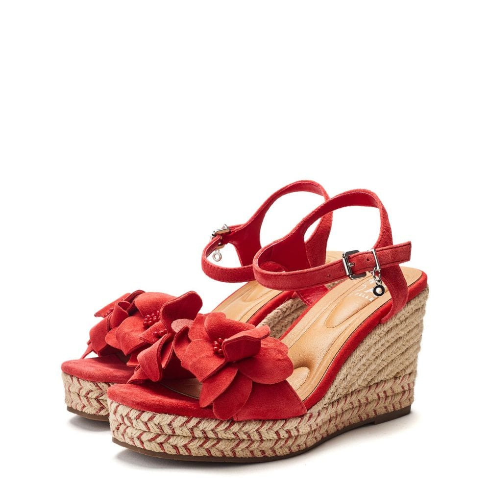 Mistee Red Suede | Moda in Pelle UK