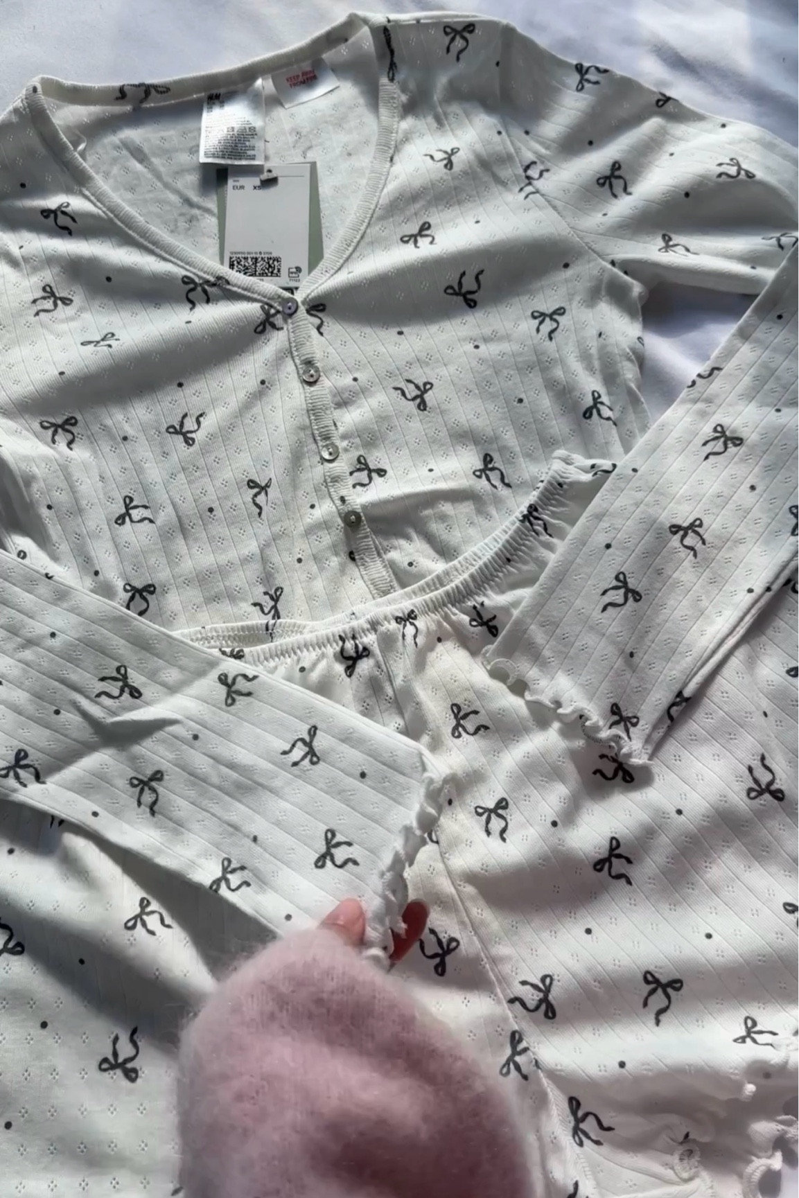 Bow print pyjamas 🎀🤍

#LTKsummer #LTKautumn #LTKuk