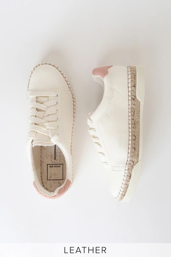 Madox White Leather Espadrille Sneakers | Lulus (US)