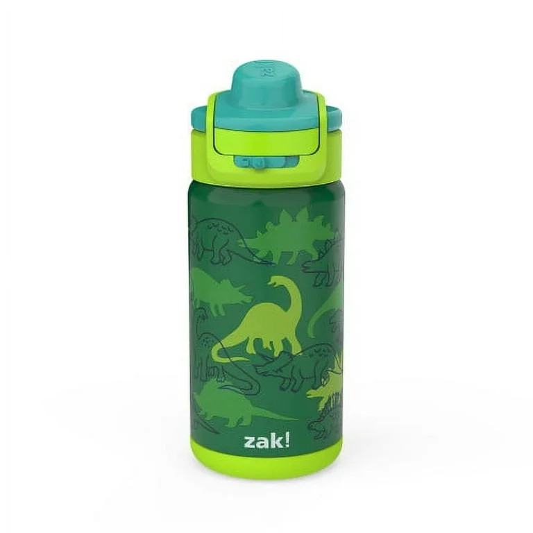 Zak Designs 14oz Dino Camo Kids Straw Water Bottle, Stainless Steel Vacuum Insulated Lincoln Bott... | Walmart (US)