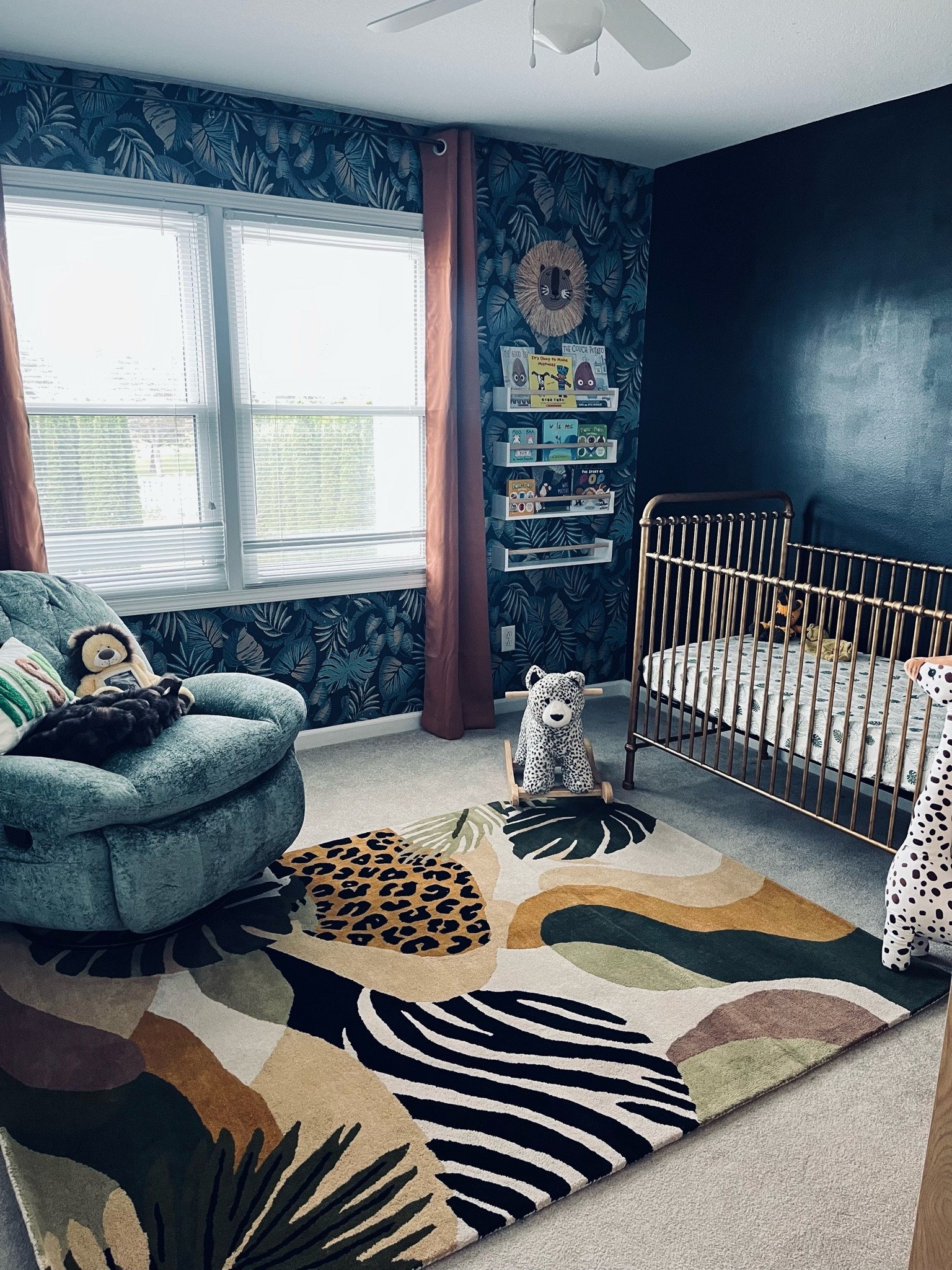 all for YOU—sweet boy💛
  @ralphlauren called… the JUNGLE answered. the rug that pulled the whole safari together. still a work in progress and it’s a little preppy, a little wild, but I’m completely obsessed. 
because every little DETAIL in this room was chosen with my favorite boy in mind. 🌿🐆


Rug// @esty DecorArtLoom
I got the 5x7

#LTKdayinmylife #LTKmomlife #LTKBaby