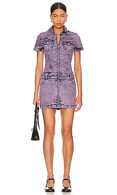 Amanda Uprichard Bianca Dress in Pink Acid from Revolve.com | Revolve Clothing (Global)