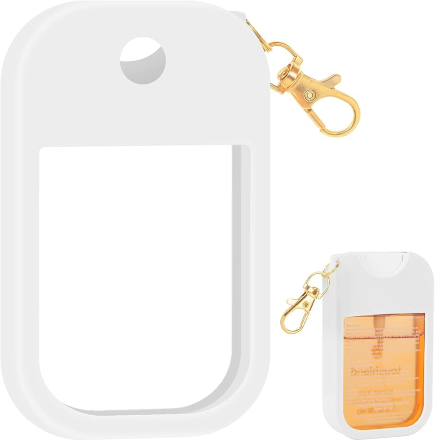Hand Sanitizer Spray Case Compatible with Touchland, Silicone Hand Sanitizer Case Holder with Key... | Amazon (US)