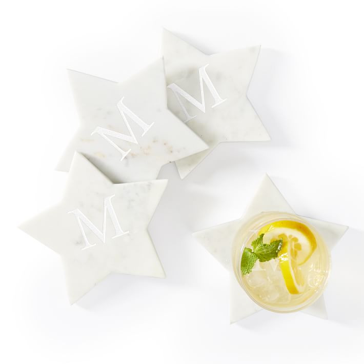 Marble Star Coasters, Set of 4 | Mark and Graham
