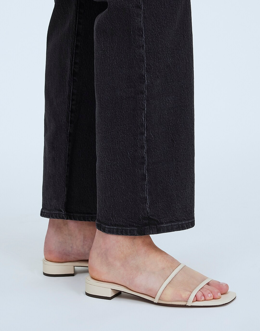 The Lynda Slide Sandal in Mesh | Madewell