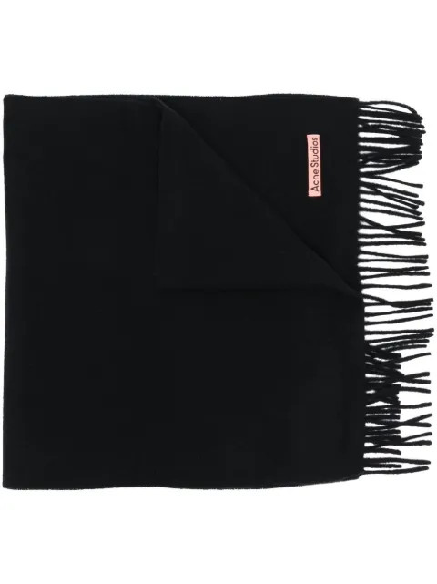 Acne Studios Fringed Wool Scarf - Farfetch | Farfetch Global