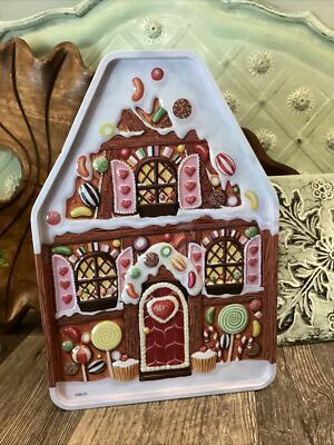 Great Christmas Gingerbread House Cookie Tin Holiday Large Tin Storage Excellent  | eBay | eBay US