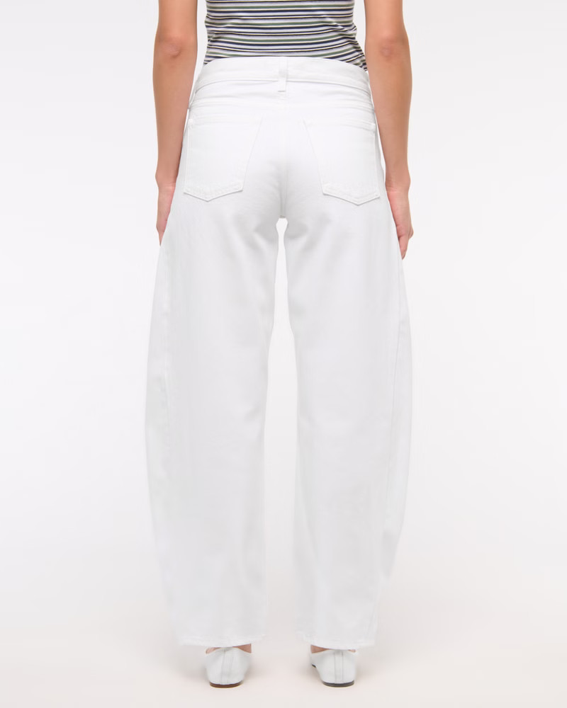 Women's Mid Rise Barrel Jean | Women's Bottoms | Abercrombie.com | Abercrombie & Fitch (US)
