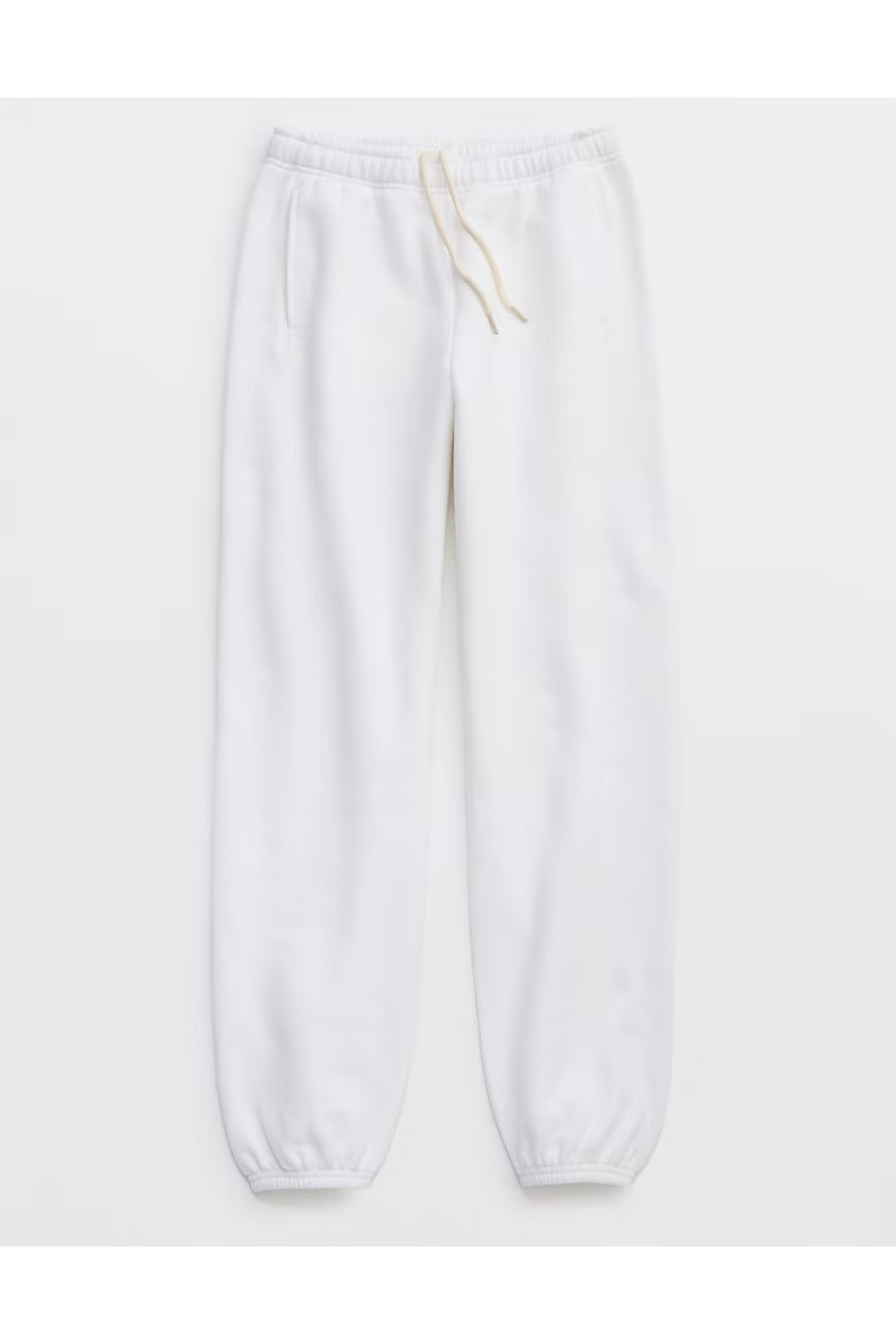 OFFLINE By Aerie Cloud Fleece Jogger Women's White XXS | Aerie