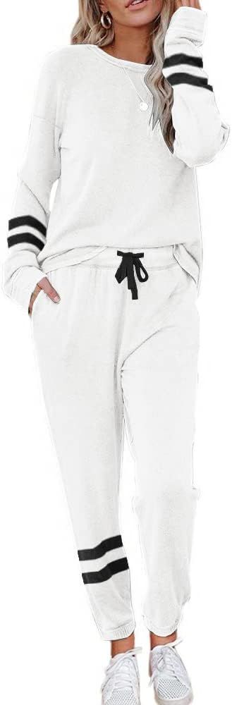 ETCYY NEW Lounge Sets for Women Two Piece Outfits Sweatsuits Sets Long Pant Loungewear Workout At... | Amazon (US)
