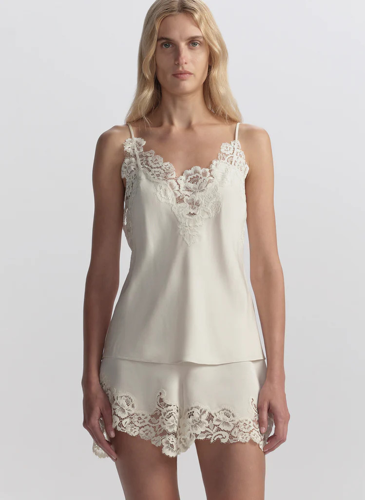 Hana Satin and Lace Camisole Top | A.L.C