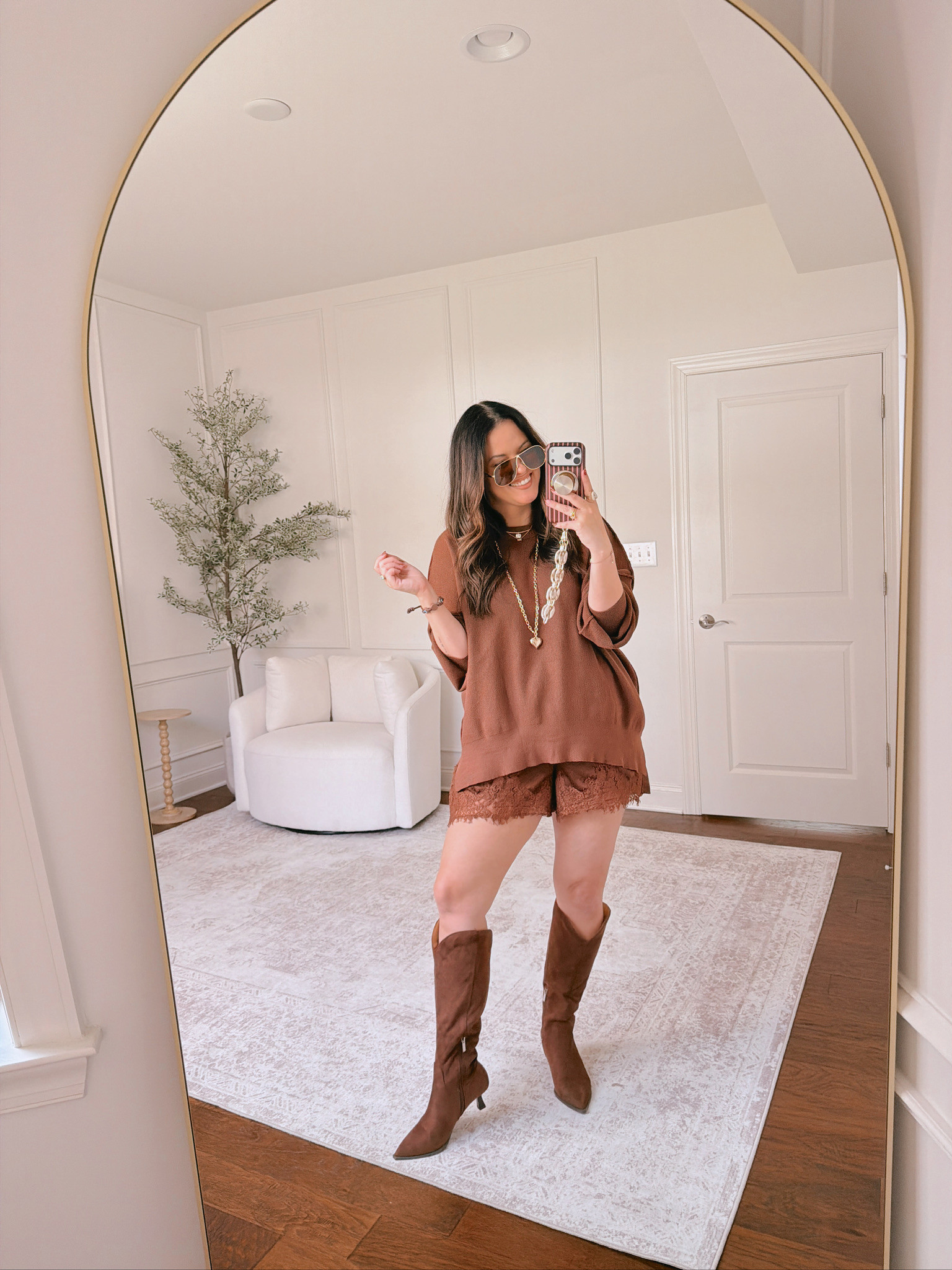 Wearing an XL in both pieces

#LTKSeasonal #LTKMidsize