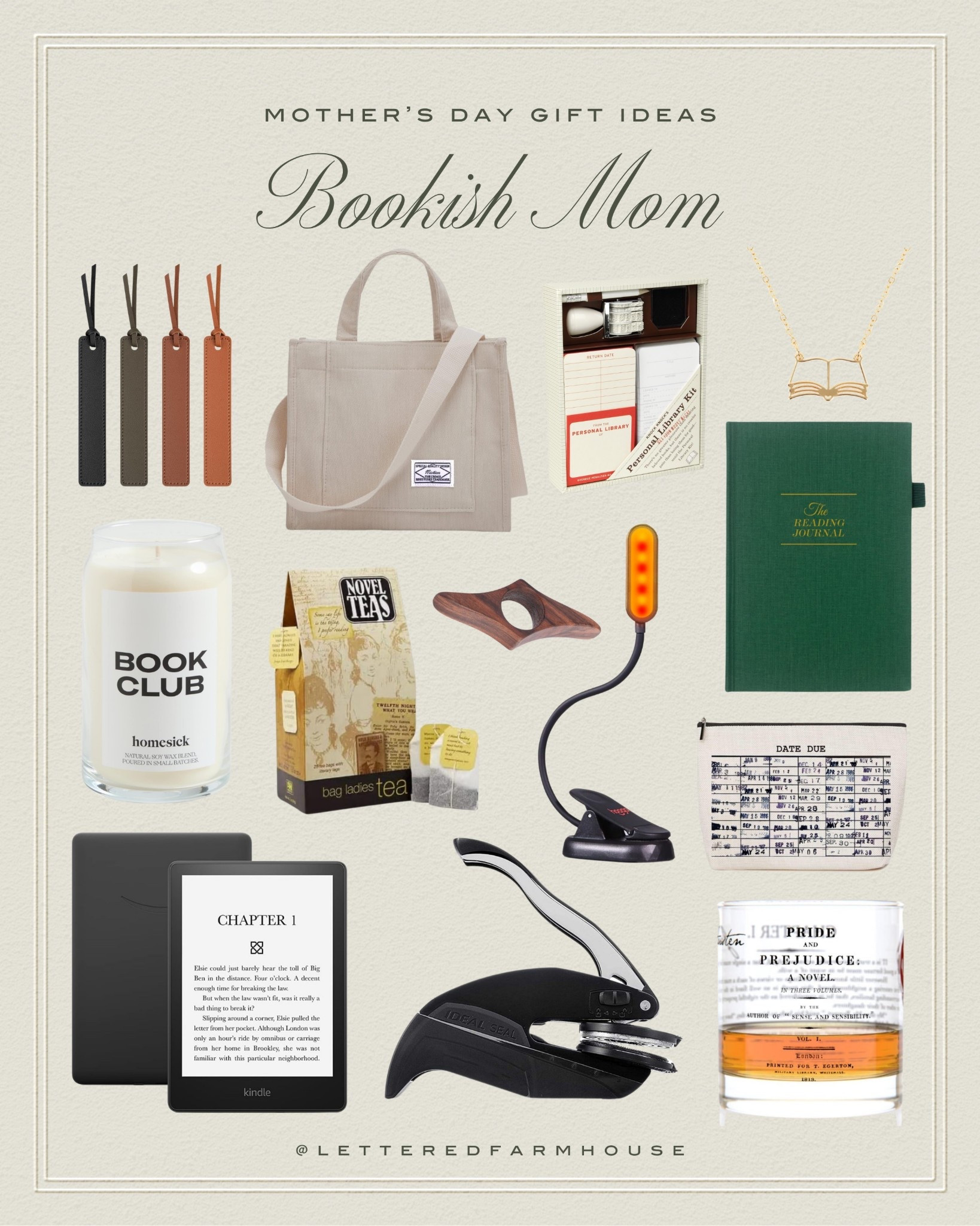 Looking for the perfect gift for your mom? This curated guide is full of cozy, clever, and thoughtful finds every reader will love. From reading journals and candles to bookish jewelry, tea, tote bags, and even a Kindle—these gifts are ideal for bookworms, literature lovers, and your favorite club friends. Perfect for Mother’s Day or just-because surprises that make storytime even better.


book lover gifts, gifts for readers, book club gift ideas, gifts for bookworms, unique gifts for her, thoughtful gifts for friends, reading essentials, book lover accessories, cozy reader gifts, Christmas gifts for book lovers.

#LTKHome #LTKMothersDay #LTKmomlife