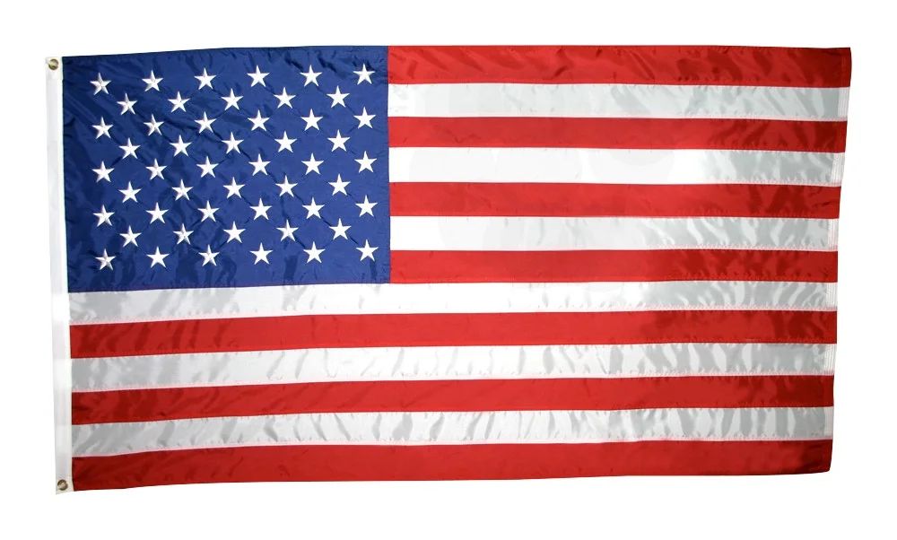 Annin Flagmakers American Flag 3x5 ft. Nylon , with Sewn Stripes, Embroidered Stars and Brass Gro... | Walmart (US)