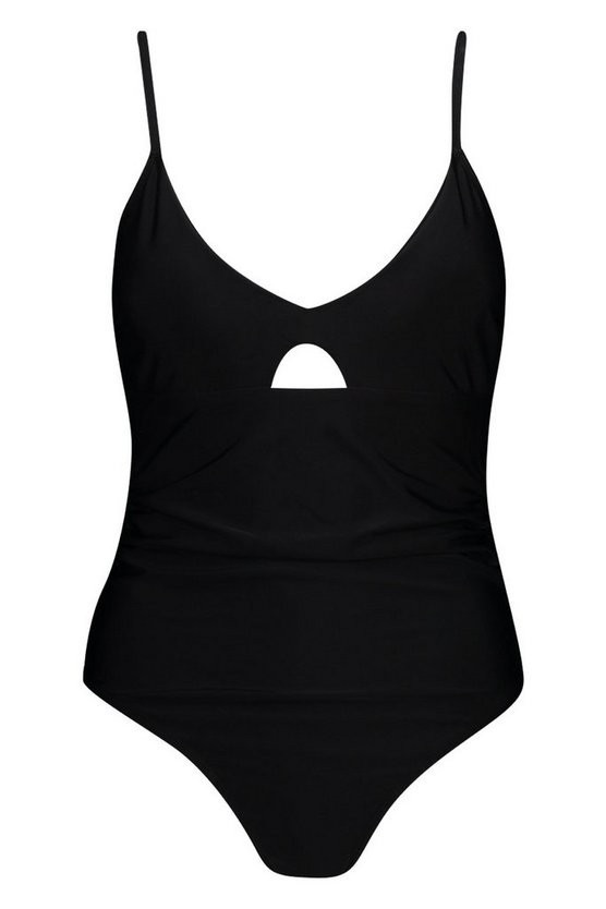 Control Key Hole Swimsuit | Boohoo.com (US & CA)