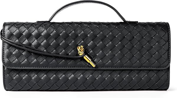 Woven Purse For Women Evening Clutch Woven Leather Handbags Crossbody Bag Suede Purse Formal Even... | Amazon (CA)