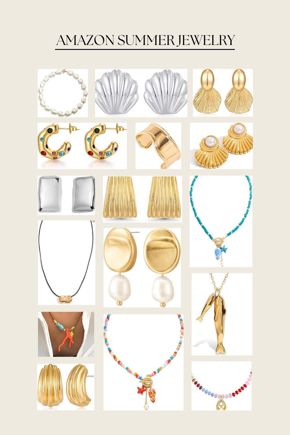 Rounded up these fun, beachy pieces to add to you summer jewelry collection, all from Amazon and majority are on sale for Prime Day! Obsessed with the seashell earrings and colorful necklaces! #SummerJewels #BeachyVibes #LTKstyle #amazon #amazonprimeday #primeday

#LTKStyleTip #LTKSeasonal #LTKSaleAlert