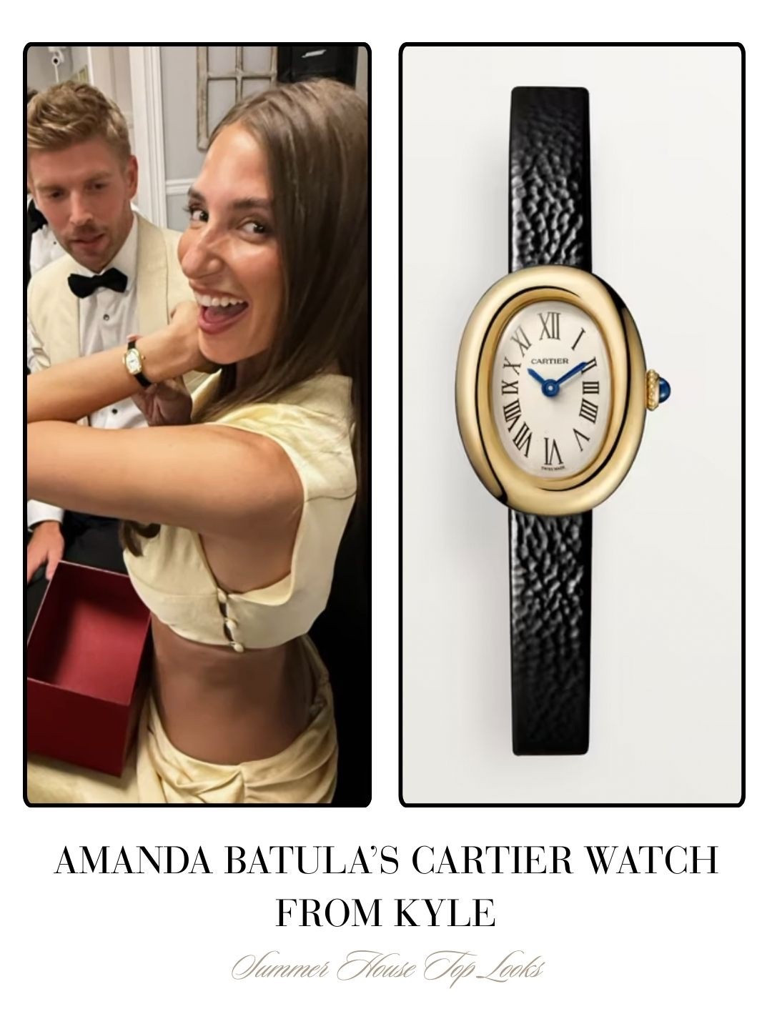 Amanda Batula’s Cartier Watch from Kyle 
