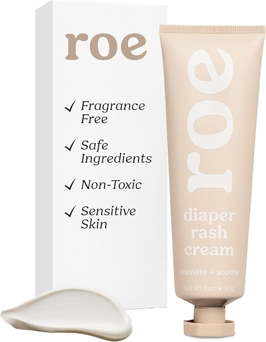 Roe Wellness- Diaper Rash Cream Paste Ointment W/Zinc Oxide | Maximum Strength Diaper Rashes Soot... | Amazon (US)