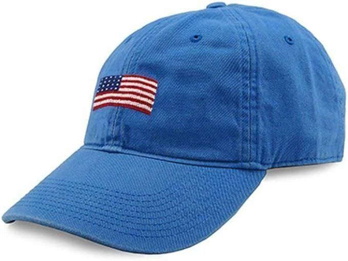 American Flag Needlepoint Hat in Royal by Smathers & Branson | Amazon (US)