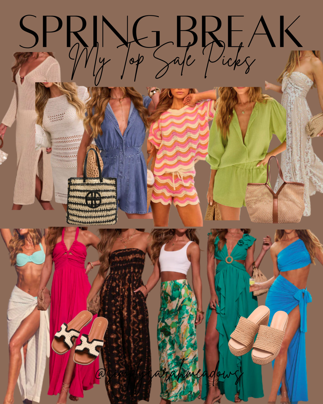  Obsessed is an understatement 😍 these are my spring break must-haves — from breezy dresses to the cutest matching sets + elevated sandals 🤍 everything is lightweight, flattering, and SO easy to style for beach days or nights out

Think throw-on-and-go outfits that still look put together ✨ the woven bags + neutral slides literally go with every look

If you’re planning a vacay or just want that effortless “I didn’t try but still look good” vibe… you need these 👏 Use code SB40 for 40% off! #LtkStyle #LtkUnder50 #LtkFinds #SpringBreakOutfits #VacayStyle #BeachOutfits #ResortWear #SpringStyle #OotdStyle #SummerReady #OutfitInspo #NeutralStyle #ColorfulStyle #TrendyStyle #MomStyle #CasualChic #StyleInspo #LtkFashion #AmazonFashion #VacayVibes

 

#LTKSwim #LTKTravel #LTKSaleAlert