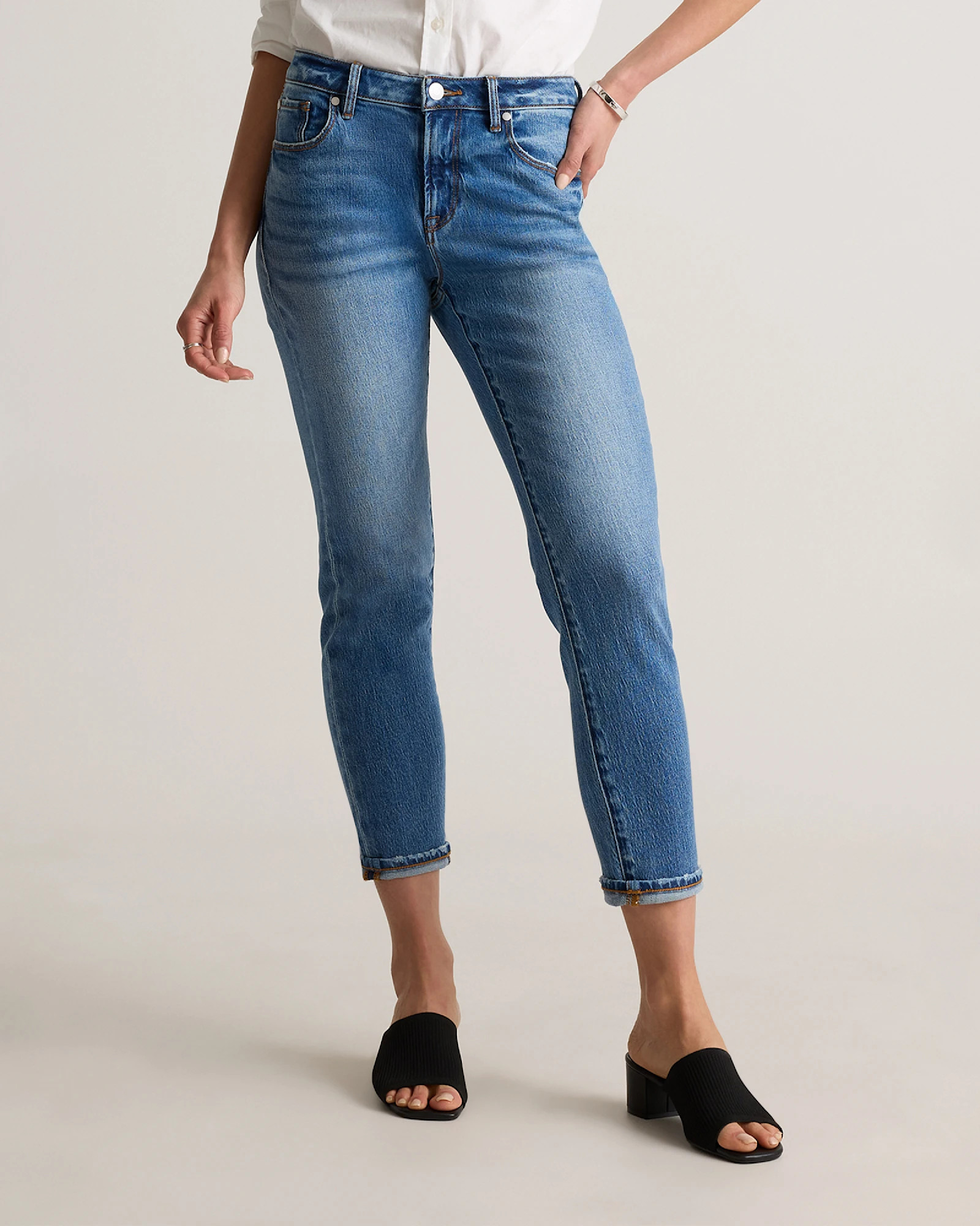 Luna Stretch Slim Boyfriend Jeans | Quince