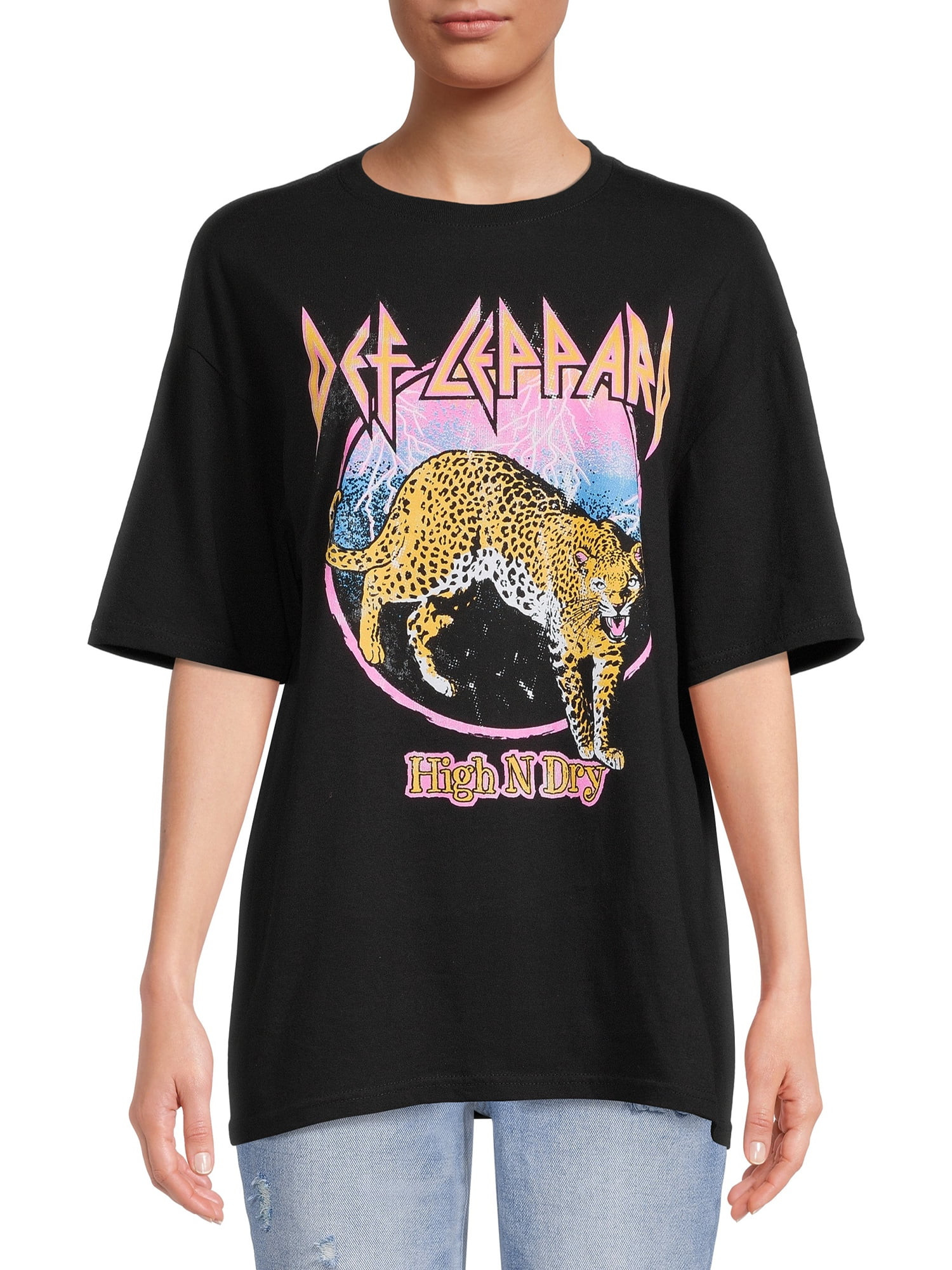 Def Leppard Juniors High N Dry Band T-Shirt with Short Sleeves | Walmart (US)
