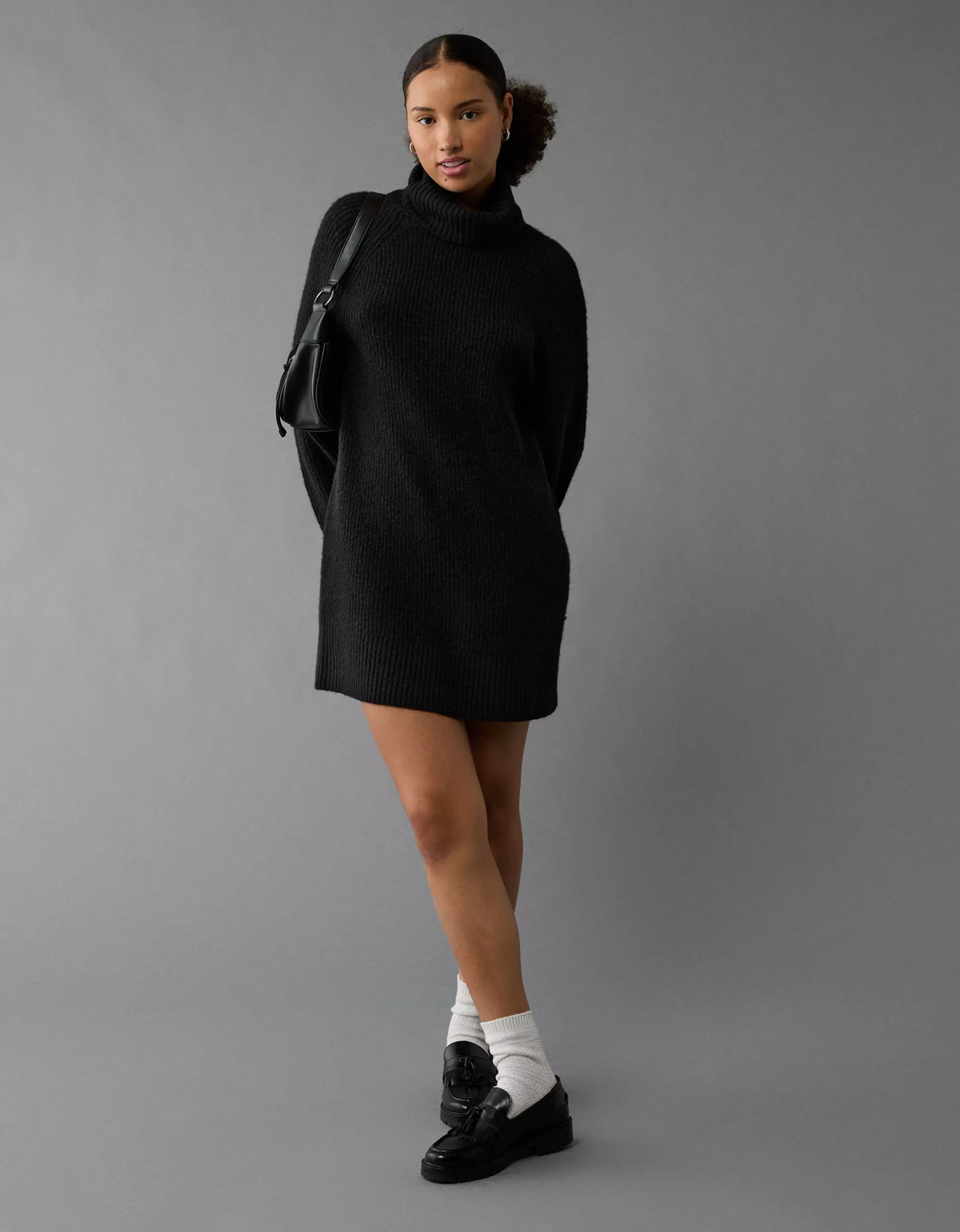 AE Turtleneck Sweater Mini Dress | American Eagle Outfitters (US & CA)