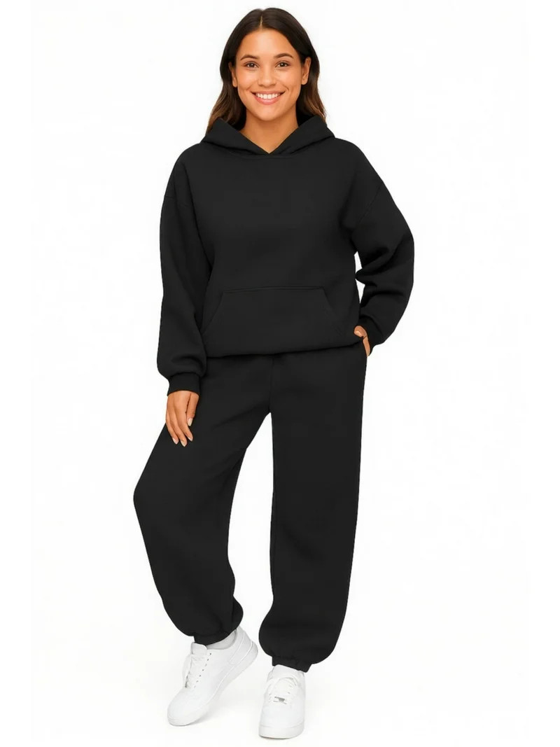 SPXTREME Women's Tracksuit Set 2 Piece Hoodie Sweatpants Lounge Oversized Sweatsuits Fall Outfits | Walmart (US)