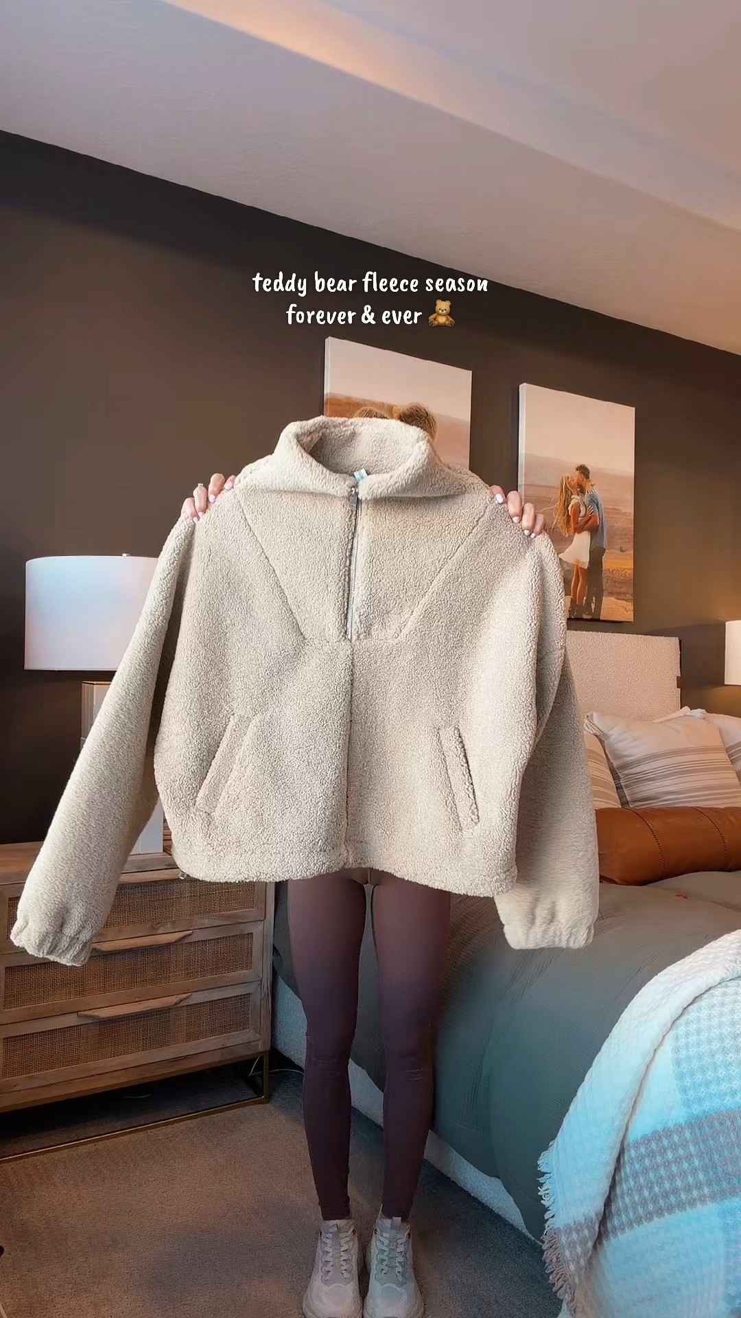 teddy bear fleece half zip jackets 🧸 comfy outfit inspo 🤩

#LTKSeasonal #LTKmomlife #LTKootd