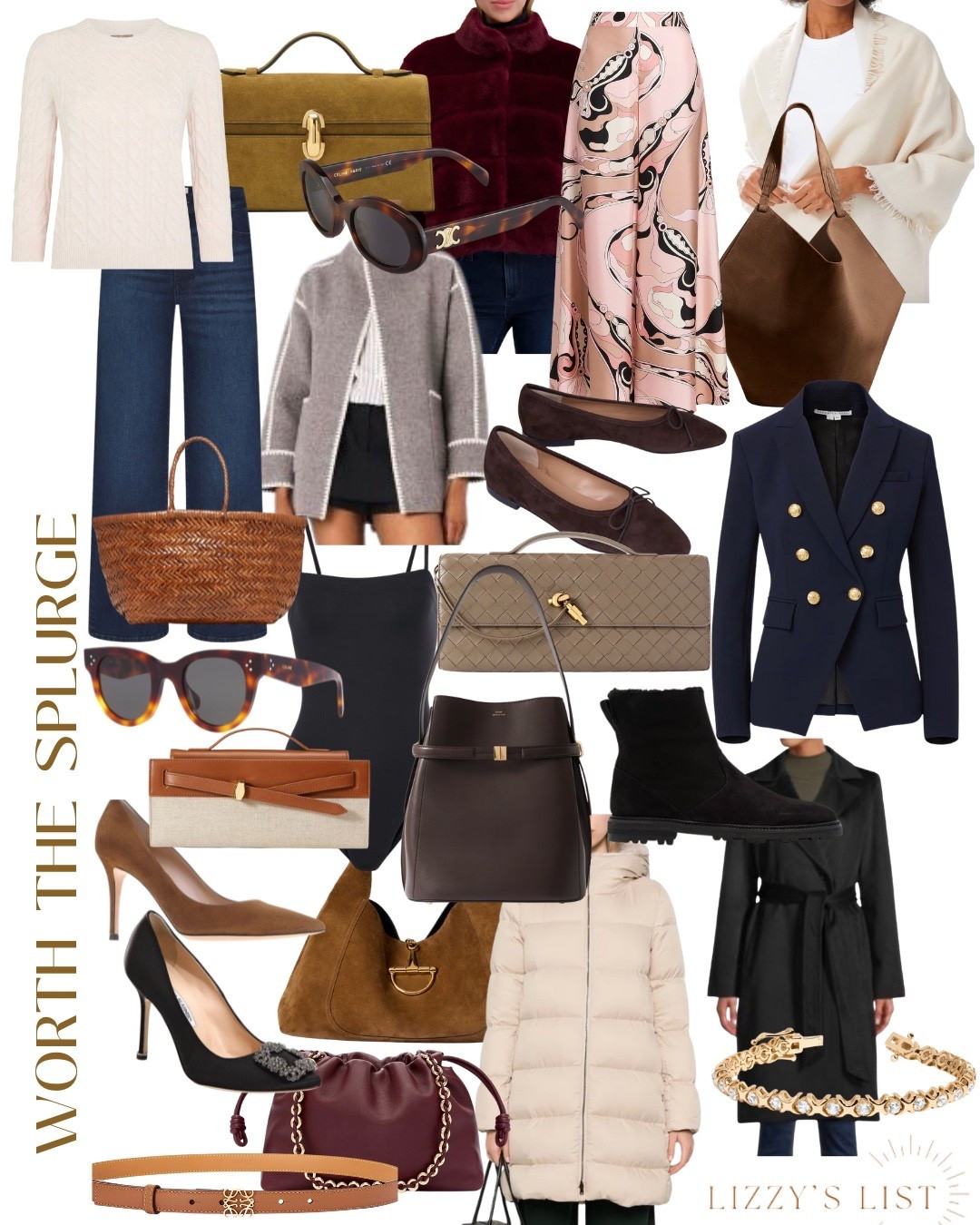 Here’s the deal: I’m all about mixing high and low…pairing affordable finds with statement pieces that last a lifetime. But when it comes to handbags, shoes, and wardrobe staples, I believe in splurging on quality. These are the pieces that anchor your style season after season.

Here’s my curated list of what’s worth it: from buttery cashmere sweaters and wraps to beautifully crafted suede shoes and timeless luxury leather handbags — each piece is an investment in enduring elegance. 

Loewe pucci Veronica beard belle fare herno Celine curate maje Savette khaite bottega Alice walk  Gucci A soliani Sofia cashmere manolo blahnik 

#LTKStyleTip #LTKShoeCrush #LTKItBag