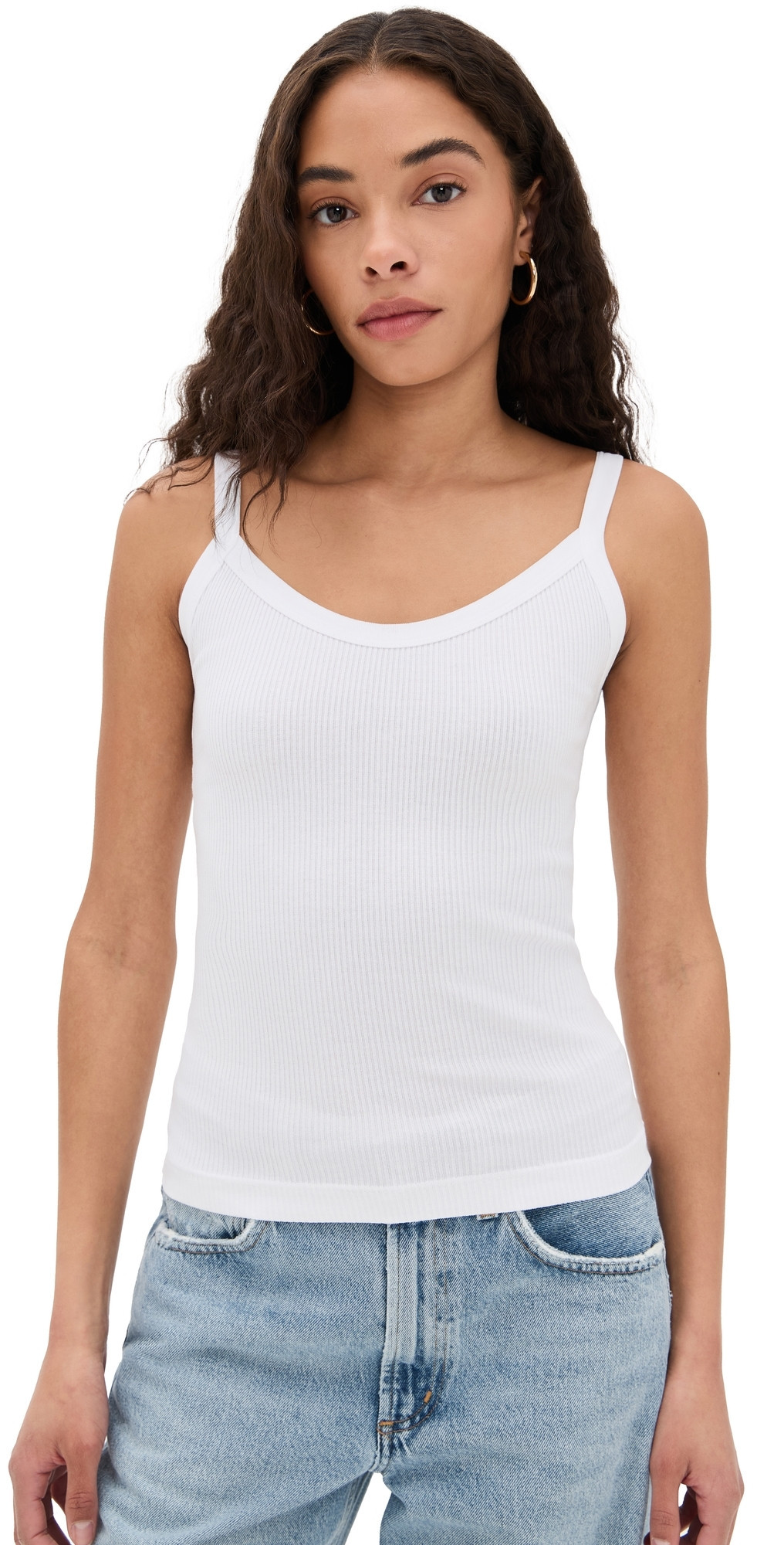 AGOLDE Jordan Tank White S | Shopbop